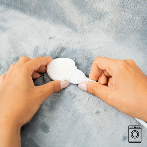 Elektrisk varmetæppe Elakef 120 × 160 cm - 160 W, grå ()