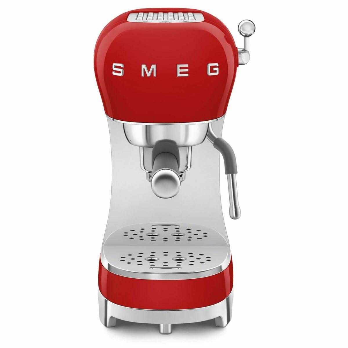 Hurtig manuel kaffemaskine Smeg ECF02RDEU Rød