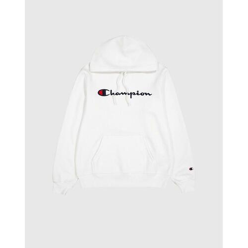 Hættetrøje til Mænd Champion HOODED SWEATSHIRT 220253 WHT Hvid XS