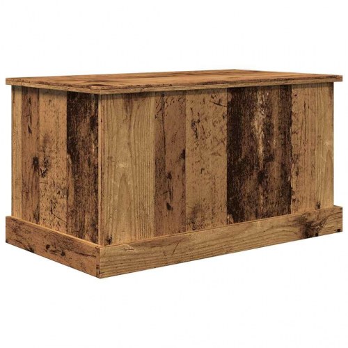 Opbevaringskasse med låg 70 x 40 x 38 cm - antikt træ