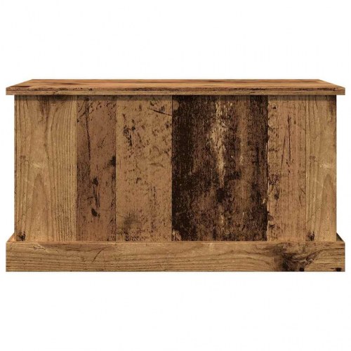 Opbevaringskasse med låg 70 x 40 x 38 cm - antikt træ