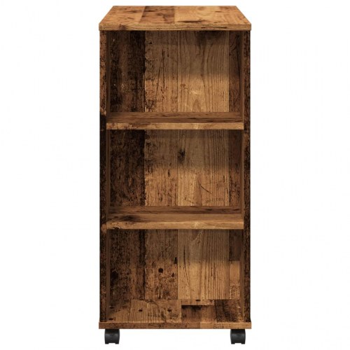 Rulleskab 60 x 35 x 75 cm - antikt træ