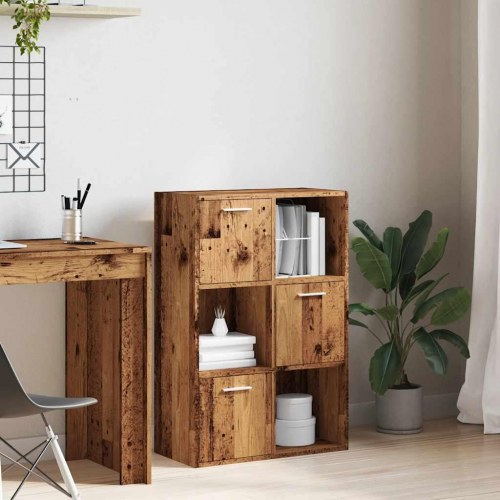 Bogreol i konstrueret træ - 60,5×30×90 cm, kunsteg, industriel stil