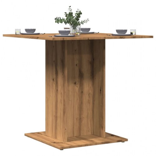 Spisebord 80 x 80 x 75 cm i konstrueret træ - kunsteg