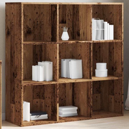 Bogreol 98x29x97,5 cm antikt træ