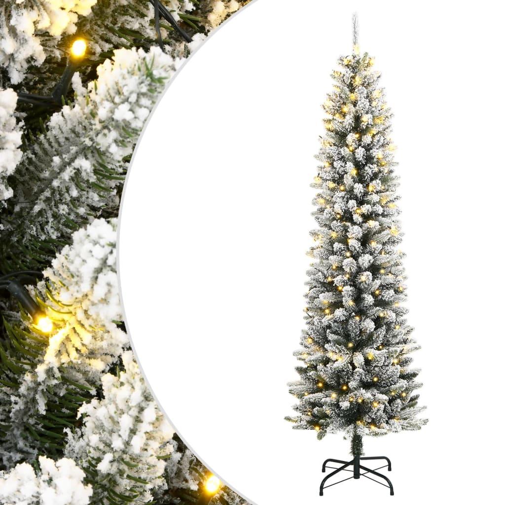 Kunstigt Juletræ Med 300 Led'er Og Sne - med LED / 180 cm