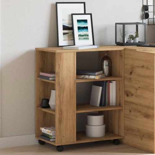 Rullebord 60 x 35 x 75 cm i konstrueret træ - kunsteg
