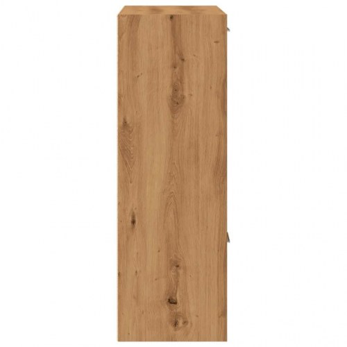 Bogreol med 6 rum og 3 låger - 60,5×30×90 cm, kunsteg