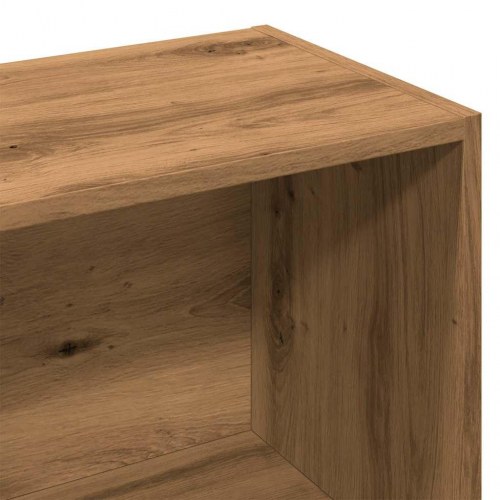 Bogreol med 6 rum og 3 låger - 60,5×30×90 cm, kunsteg
