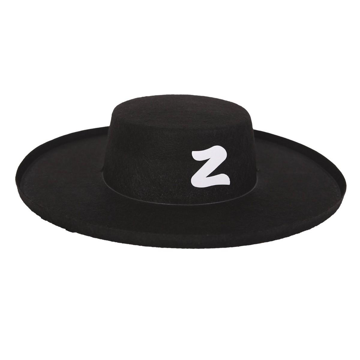 Zorro hat til børn - 53 cm, sort