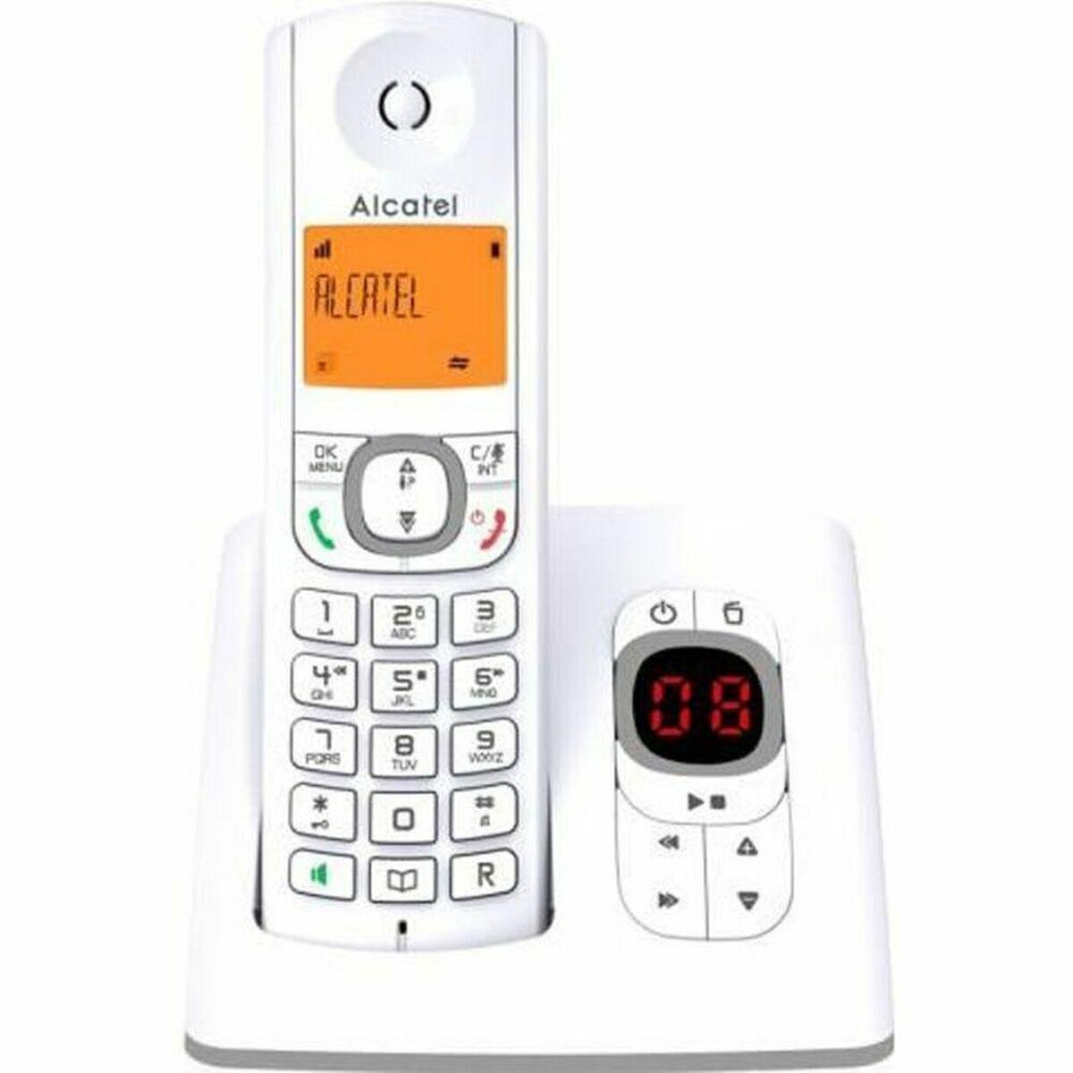 Alcatel F530 Voice - trådløs fastnettelefon med display, hvid/grå billede