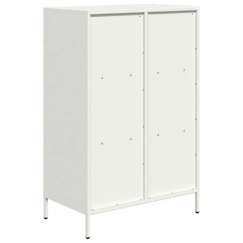 Opbevaringsskab i stål 68 x 39 x 103,5 cm - hvid