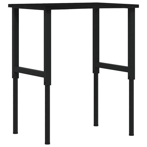Arbejdsbænk 80x60x(71,5-98) cm massivt egetræ