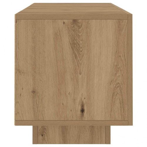 Tv-bord med LED-lys - 160×35×40 cm i konstrueret træ, kunsteg