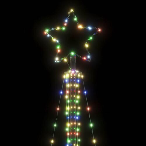 Juletræslys 483 LED'er 240 cm farverigt lys