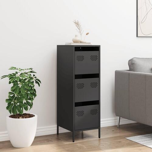 Skab 35x39x103,5 cm stål sort