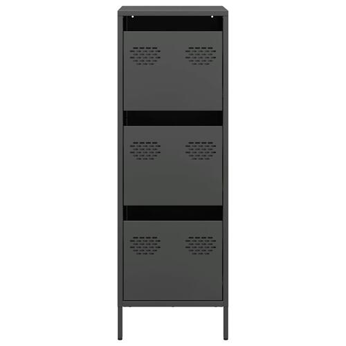 Skab 35x39x103,5 cm stål sort