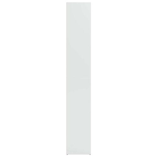 Skab 40x30x189 cm konstrueret træ hvid højglans