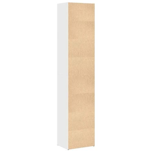 Skab 40x30x189 cm konstrueret træ hvid højglans