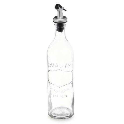 Flakon Med relief Gennemsigtig Glas 500 ml (24 enheder)