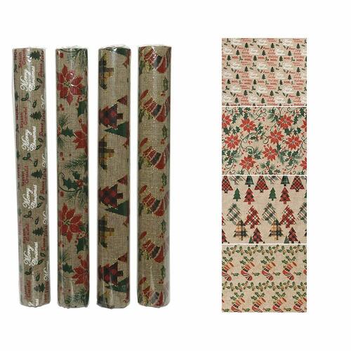 Decoris bordløber jul - 35 cm x 2 m, multifarvet