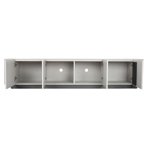Tv-bord Home ESPRIT Hvid Sort Beige 200 x 40 x 42 cm