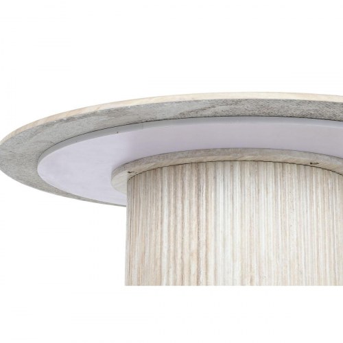 Spisebord - beige granitlook, træ/MDF, Ø130 cm