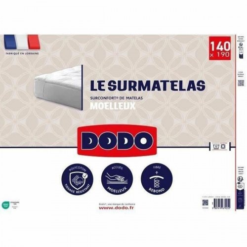 DODO topmadras 140×190 cm - hvid madrastopper til beskyttelse og komfort