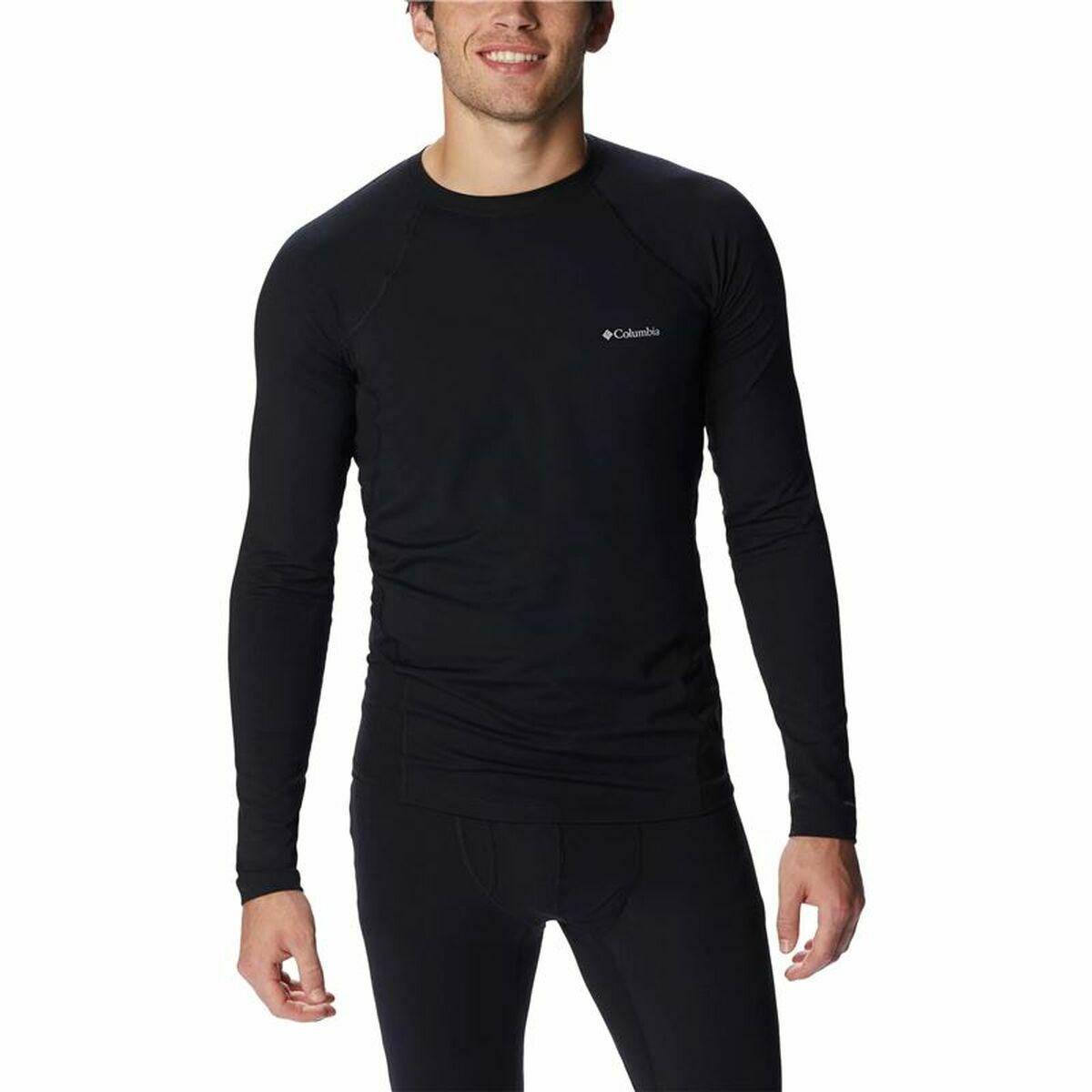 Langærmet T-shirt til Mænd Columbia Midweight Stretch Sort S