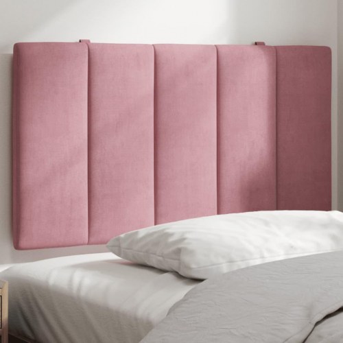 Gavlpude i velour 80 cm - Hanko, lyserød sengegavl