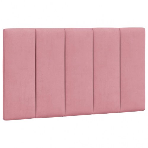 Gavlpude i velour 80 cm - Hanko, lyserød sengegavl