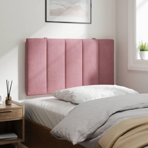 Gavlpude i velour 80 cm - Hanko, lyserød sengegavl