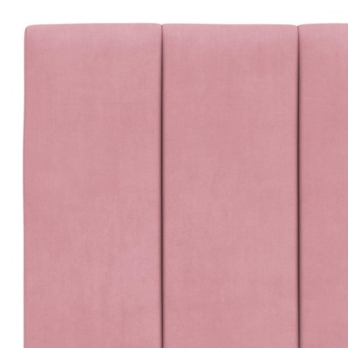 Gavlpude i velour 80 cm - Hanko, lyserød sengegavl