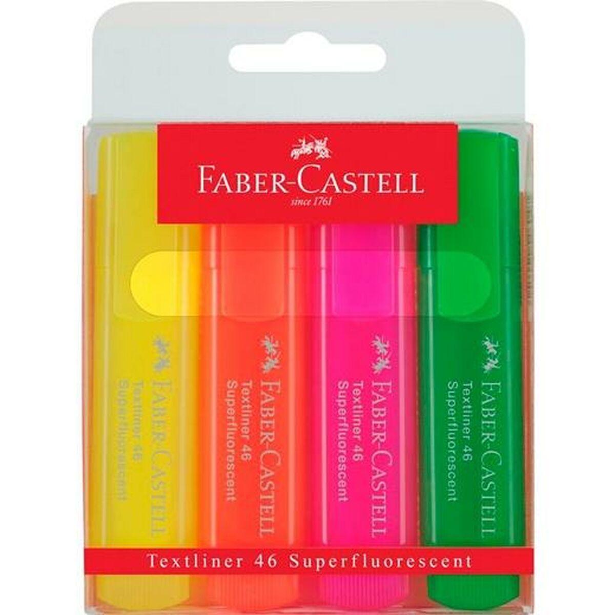 Markeringstuscher Faber Castell Textliner 46 Multifarvet 4 Enheder