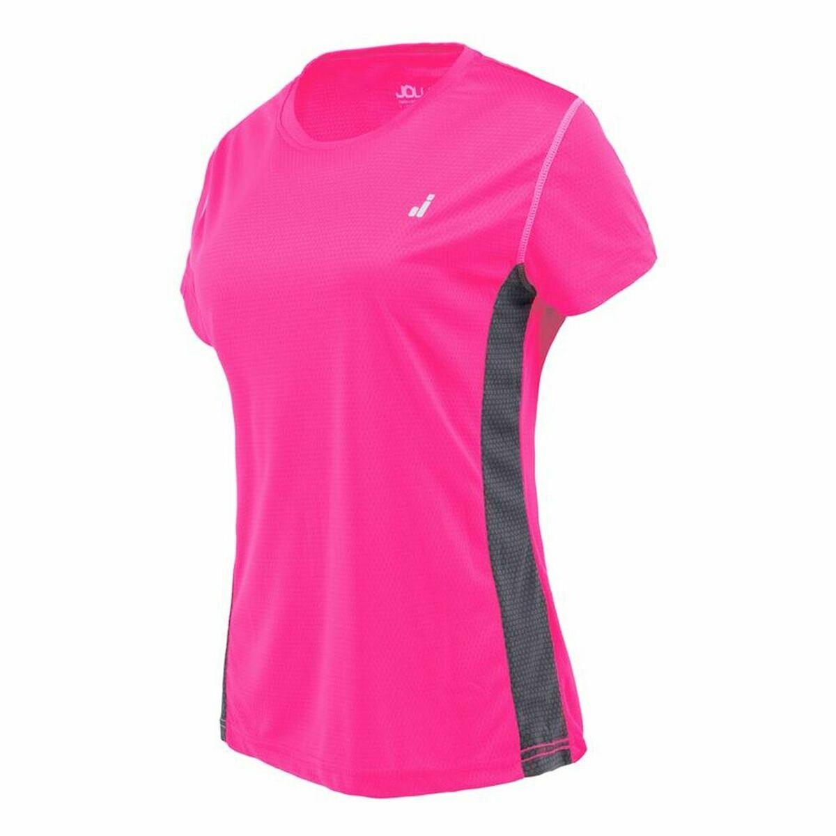 Kortærmet Sport T Shirt Joluvi Ultra Fuchsia M