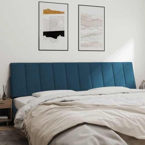 Gavlpude Hanko 200 cm - velour, blå