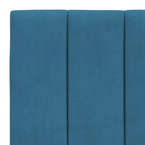 Sengeramme Hanko 90 x 190 cm uden madras - blå fløjl