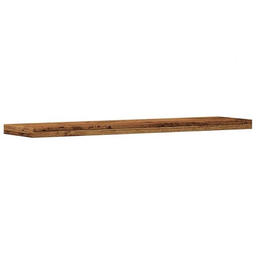 Væghylder 4 stk. - 40×20×1,5 cm i konstrueret træ, antikt trælook