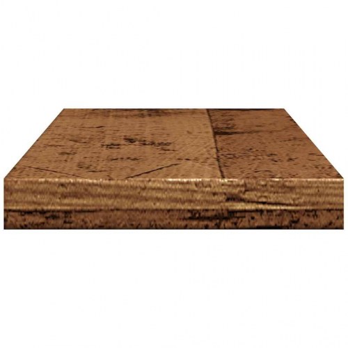 Væghylder 4 stk. - 40×20×1,5 cm i konstrueret træ, antikt trælook
