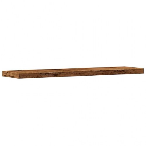 Væghylder 4 stk. - 40×20×1,5 cm i konstrueret træ, antikt trælook