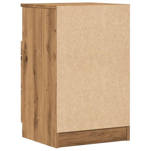 Sengebord 40x36x65 cm konstrueret træ kunsteg