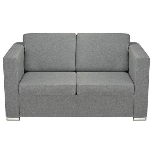 Topersoners sofa i stof lysegrå