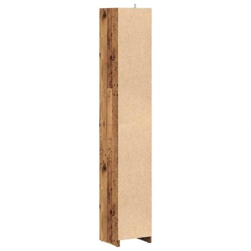 Badeværelsesskab 30×30×183,5 cm - konstrueret træ, antikt træ