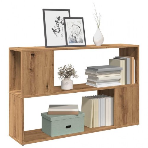 Bogreol 100×24×63 cm i konstrueret træ - kunsteg
