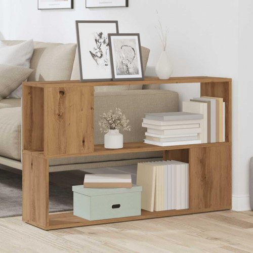 Bogreol 100×24×63 cm i konstrueret træ - kunsteg