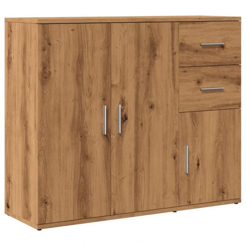 Skænk håndlavet eg 91x29,5x75 cm konstrueret træ