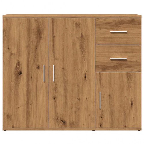 Skænk håndlavet eg 91x29,5x75 cm konstrueret træ