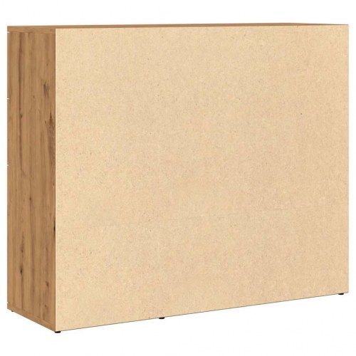 Skænk håndlavet eg 91x29,5x75 cm konstrueret træ