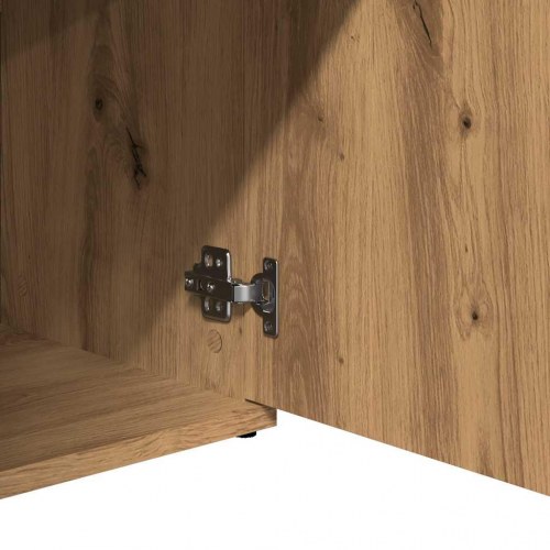Skænk håndlavet eg 91x29,5x75 cm konstrueret træ