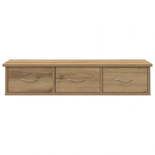 Vægskab med 3 skuffer - 88×26×18,5 cm i kunsteg